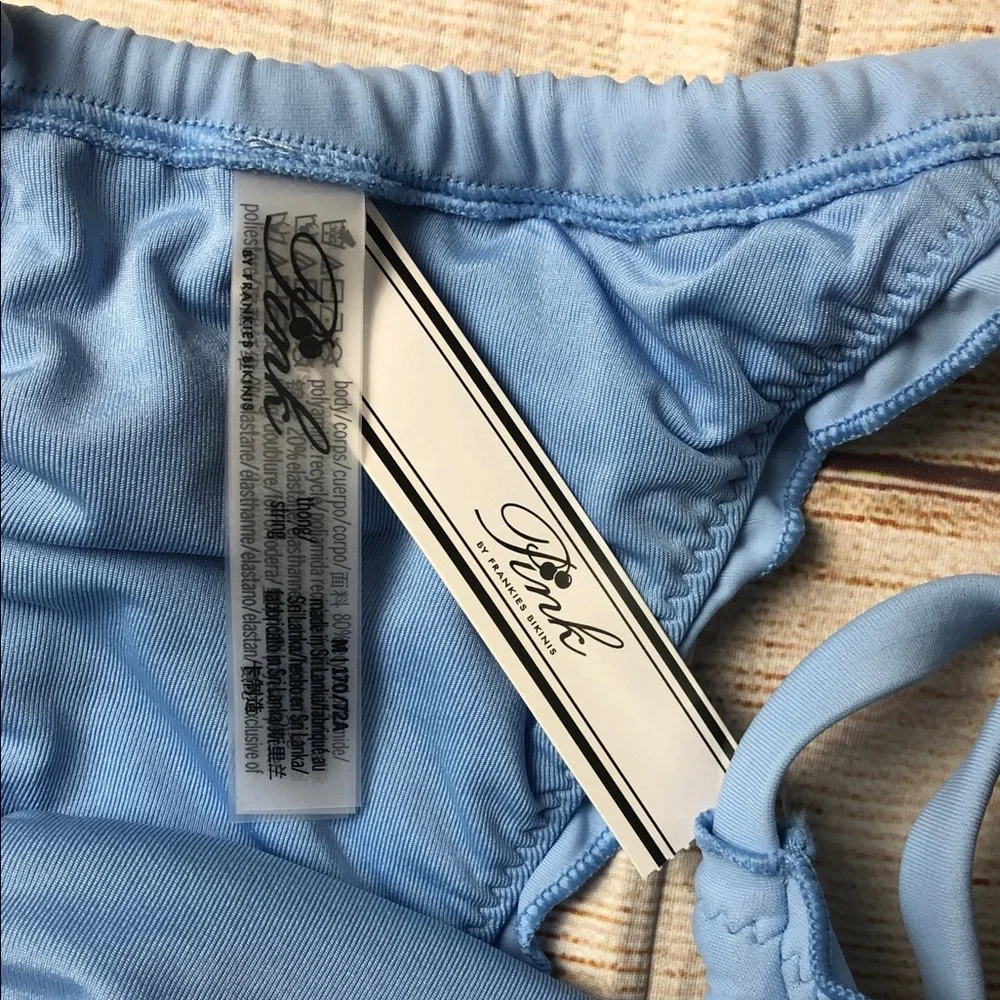 NWT Frankie's Bikinis x PINK‎ Sky Blue Bottom